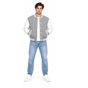 Blouson universitaire patchwork premium personnalisé style streetwear universitaire, vêtement d'extérieur de baseball, marque privée OEM ODM, vente en gros pour hommes - Product Image 5