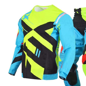 Precio de Fábrica al por Mayor, Conjunto de Motocross MX Unisex, Pantalones y Camiseta de Carreras, Nuevo Diseño, Conjunto de Motocross de Moda con Estampado - Product Image 3