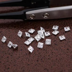 Diamant cultivé en laboratoire HPHT meilleure qualité CVD coupe princesse taille personnalisée DEF couleur VVS 1 qualité de Surat Meilleur prix pierres de laboratoire fantaisie - Product Image 3