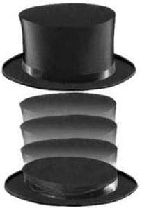 Chapeau de magicien pliable TOP Magician HAT, chapeau de magie pliable MANDREK - Product Image 2