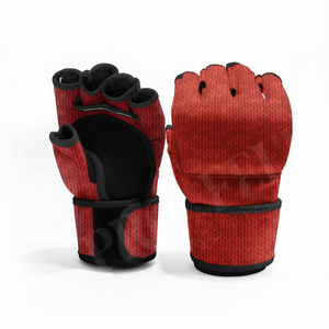 Gants de combat MMA 100% haute qualité, sans doigts, pour entraînement, boxe, fitness, équipement sportif, logo personnalisé - Product Image 2