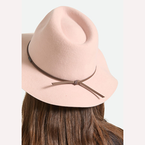 Chapeau Fedora rose 100% laine avec bande en ruban marron, unisexe, décontracté, à large bord, pour toutes les saisons, mode, plage, couvre-chef - Product Image 6