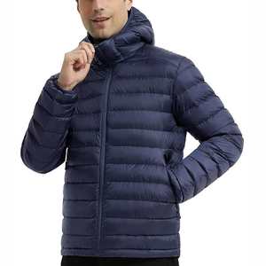 Veste matelassée pour homme, design personnalisé 2025, couleur marine, tissu léger, rembourrage en coton, coupe oversize, fermeture éclair, veste d'extérieur - Product Image 1