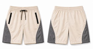 Conjunto de 2 Piezas para Hombre, Chaqueta Cortavientos Personalizada con Cierre y Pantalones Cortos Reflectantes de Nailon y Poliéster en Color de Contraste, Modelo 2026 - Product Image 4