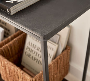 Table console industrielle moderne en métal pour entrée, couloir, meuble d'appoint pour canapé, pour salon, usage intérieur - Product Image 5