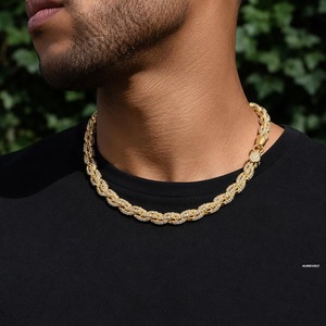 Unique Design 925 Silver Moissanite Cuban Link Chain Iced Out Hip Hop Jewelry Necklace <b>for</b> Men Women Luxury Streetwear Gift <b>Sale</b> - Product Image 6