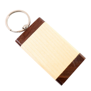 Llavero de madera, el más nuevo, soporte para llavero de madera, llavero cuadrado de madera personalizado, llavero en blanco para logotipo - Product Image 3