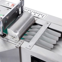 Automatische Küchenmaschine aus Edelstahl zum Schneiden von roten und grünen Chili-Pfeffer-Ringen