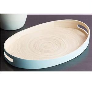 Bandeja de Servicio de Madera de Ratán de Diseño Clásico, Atractiva Bandeja de Servicio para Restaurantes, Cafeterías y Hoteles, para Servir Comida, Frutas y Café - Product Image 3