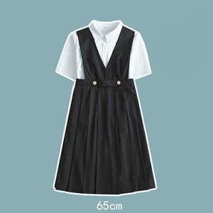 Uniformes Escolares Estilo Preppy para Niñas, Falda con Tirantes de Poliéster, Falda Plisada - Product Image 5