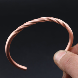 Spiral Rope Motif Design Bio Therapy Bracelet Energy Arthritis Joint Pain Relief Healing Balance Bangle - Product Image 1