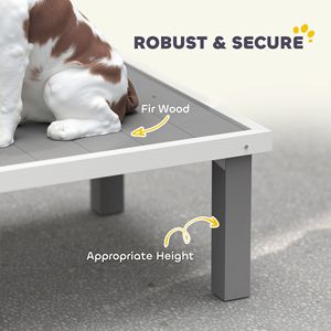 Tavola di Addestramento per Cani in Legno Personalizzabile con Scala per Uso Interno/Esterno Grigia - Product Image 6