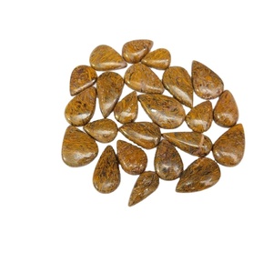 พลอยแจสเปอร์มารียัมธรรมชาติทรงคาโบชองลายดอกไม้รัก  ขัดเงา สำหรับทำเครื่องประดับ แหวน จี้ ขายส่ง - Product Image 1