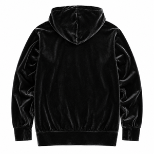 Men's <b>Velvet</b> Hooded Sweatshirt Solid Color Regular Fit Casual Autumn Wear Front Pocket Knitted Pullover Eco-Friendly 300g - Product Image 5