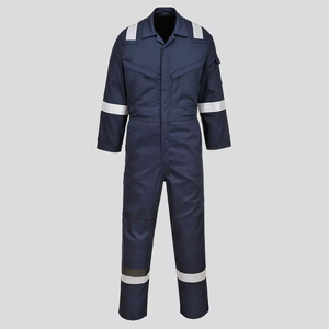 ชุดคลุมทำงานแบบยูนิเซ็กซ์ สีกรมท่า ผ้า Nomex สะท้อนแสง น้ำหนักเบา ระบายอากาศได้ดี พร้อมแถบสะท้อนแสงเพื่อความปลอดภัย สำหรับใช้งานในอุตสาหกรรม TAGCO SAFETY - Product Image 6