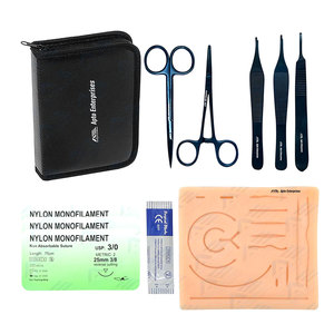 ชุดการเย็บแผลทางการแพทย์ของมนุษย์แผ่นฝึกเย็บซิลิโคนสำหรับการเย็บประสานเครื่องมือทางการแพทย์สำหรับนักเรียนแพทย์ - Product Image 1