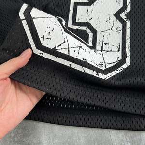 T-shirts personnalisés à col en V, coupe ample, style rétro, en jersey maillé, courts, de haute qualité, grandes tailles, pour hommes, pour le sport - Product Image 5