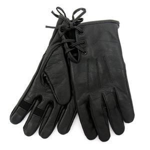 Gants en cuir noir de qualité supérieure à lacets, personnalisables, respirants, ajustement parfait, avec prix de gros compétitif - Product Image 6