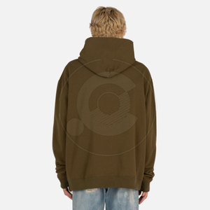 Sweat à capuche brodé 3D style moderne, en mélange de coton doux, coutures durables, broderie 3D tendance pour un port quotidien confortable - Product Image 4
