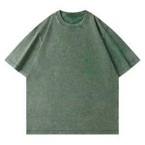 เสื้อยืดคอตตอน 380 กรัม สไตล์สตรีทแวร์ ทรงโอเวอร์ไซส์ ไหล่ตก พิมพ์ลายกรดแบบกำหนดเอง พร้อมโลโก้สั่งทำ ขายส่งสำหรับผู้ชาย - Product Image 5