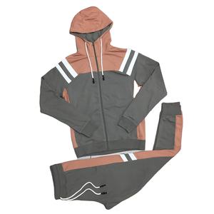 Ensemble de survêtement d'hiver pour homme fabriqué en usine, mélange polyester/coton, séchage rapide, respirant, coupe-vent, haute qualité, sport décontracté, 4 ensembles - Product Image 2