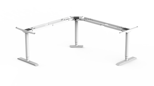 ZGO Modern L-Shaped <strong>Table</strong> Frame Three Motor <strong>Computer</strong> Lift Adjustable Height Gaming &amp; Office Working Desk for Home &amp; Bedroom Use - Product Image 3