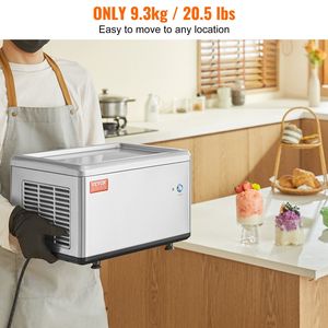 Máquina Comercial para Helado Frito de 12.6'' x 8.5'' con Compresor de Acero Inoxidable y Función de Mezcla - Product Image 5