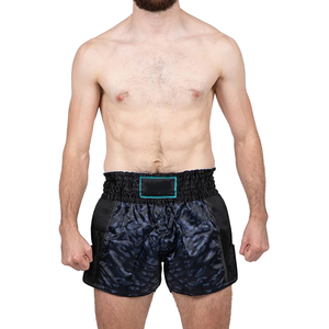 Shorts en satin 100% polyester pour le kickboxing et le Muay Thai avec fentes latérales, respirants, taille mi-haute, vêtements de sport pour l'entraînement - Product Image 1