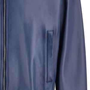 เสื้อแจ็คเก็ตหนังแกะแท้สำหรับผู้ชาย คอตั้ง สไตล์เรโทร สำหรับขี่มอเตอร์ไซค์ สีน้ำตาล กันน้ำ กันลม ป้องกันภัย - Product Image 5