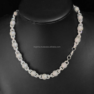 Cadena Cubana de Oro Amarillo de 10k de Alta Calidad, 18mm, 200g, para Diamantes Cultivados en Laboratorio Certificados, Collar Unisex Estilo Hip Hop - Product Image 4