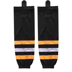 Chaussettes de hockey sur glace en coton respirantes, durables, écologiques, à séchage rapide, de haute qualité, à compression, hauteur genou, couleur et logo personnalisés - Product Image 3