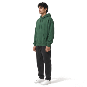 Sweat-shirt à capuche personnalisé pour homme en molleton de coton, coupe oversize, style streetwear, avec lavage vintage et détails de marque privée - Product Image 6