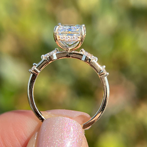 IGI Certified <b>Emerald</b> Lab Grown Diamond Engagement Ring Wedding Ring 3.15Carat Yellow Gold 14k Party Gift Jewelry - Product Image 5