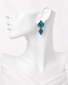 Latest Design Antique Silver Plated Stainless Steel Onyx Drop <b>Earrings</b> Trendy Women's Premium Quality Hot Selling Fast Shipping - Product Image 3