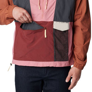 Custom Men's Colour Block Windbreaker Anorak Jacket Waterproof Lightweight Half-Zip Pullover Hooded Outdoor Streetwear <b>Coat</b> - Product Image 5