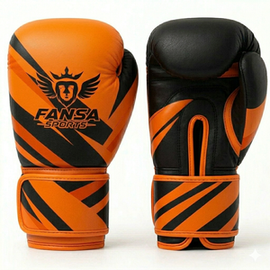 High Quality Breathable Boxing Training Gloves with for Closure and <b>Hook</b>-and-Loop Wrist <b>Plastic</b> Material - Product Image 4