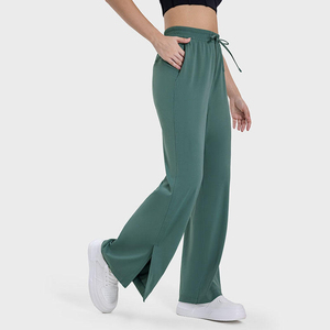 Pantalon de survêtement personnalisé pour femme avec logo brodé, style streetwear, séchage rapide, vente en gros OEM - Product Image 2