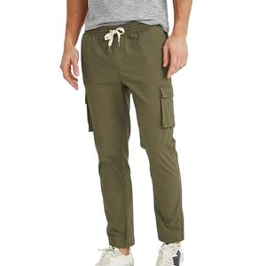 กางเกงคาร์โก้ผู้ชายใหม่ ผ้าฝ้ายสีดำ กางเกงทำงานไซส์ใหญ่ กางเกงลำลองปีนเขาสำหรับฤดูร้อน กางเกงจ็อกเกอร์ขายาว กางเกงผู้ชาย - Product Image 1