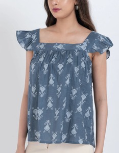 Haut sans manches en coton Paisley pour femme, qualité excellente, respirant, écologique, coupe ajustée décontractée, style A-line, idéal pour l'été, prix compétitif - Product Image 4