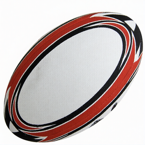 Ballon d'entraînement de rugby personnalisé en caoutchouc synthétique durable et léger, parfait pour le développement des compétences et les entraînements d'équipe - Product Image 1