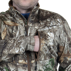 Veste de ski softshell d'extérieur à motif personnalisé, impression camouflage jungle par transfert thermique, fabrication OEM/ODM, vente en gros - Product Image 5