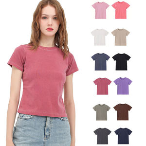 Nuevo Producto: Camisetas con Estampado Degradado de Color, Estilo Y2K, Lavado Ácido, Camisetas Casuales Holgadas de Algodón - Product Image 3