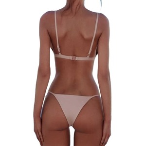 Conjunto de Bikini de 2 Piezas para Mujer, Tallas Grandes, Transpirable, Suave, Cómodo, Impermeable, Diseño Sólido Personalizable, Precio Razonable - Product Image 2