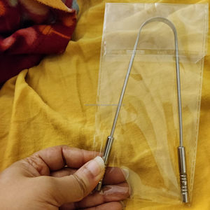 Limpiador de Lengua de Acero Inoxidable, Raspador con Mango Cilíndrico Sólido, Herramienta Metálica para Higiene Bucal, Eliminador de Mal Aliento, Venta al Por Mayor - Product Image 3