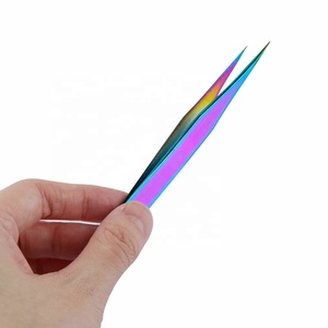 ที่หนีบขนตาปลอมแบบมืออาชีพที่ติดขนตาปลอมสแตนเลสอุปกรณ์ดูแลขนตาและทำเล็บเท้าติดฉลากส่วนตัว - Product Image 4