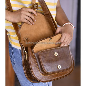Mayorista de lujo de alta calidad bolso cruzado de cuero genuino para las mujeres de un hombro señoras diseñador de moda monedero de cuero de vaca - Product Image 3