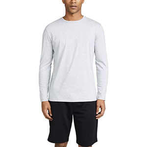 เสื้อยืดแขนยาวผู้ชาย คอกลมผ้าฝ้ายเนื้อนุ่ม เสื้อลำลองน้ำหนักเบาสำหรับใส่ทุกวัน - Product Image 1