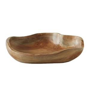 Nouveau Bol à Salade en Bois d'Acacia Écologique Fait Main – Bol de Service en Bois Naturel pour Cuisine et Salle à Manger - Product Image 1