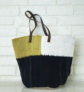 Sac bandoulière Tyntra 2026 en coton écologique pour femme, style bohème, avec poignée en cuir, fermeture ouverte et décoration croisée, capacité 1-1,9 L - Product Image 5