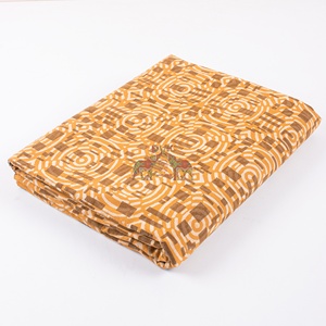 Handmade Cotton Dabu Striped HandBlock Printed Fabric Latest Design Traditional Dress and Clothing for Bag and Curtain Use - Product Image 2